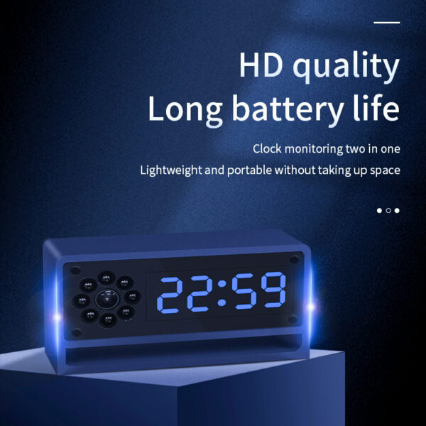 Camera Wifi Đồng Hồ Để Bàn T12 Pro Full 4K - Hình ảnh 6